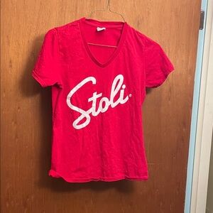 Stoli Red V-Neck T-Shirt